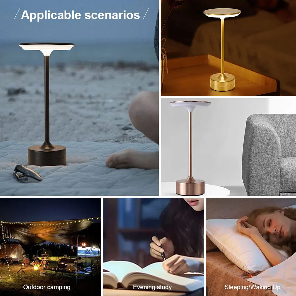 GlowNest – Touch LED Table Lamp for Bedroom & Ambient Spaces