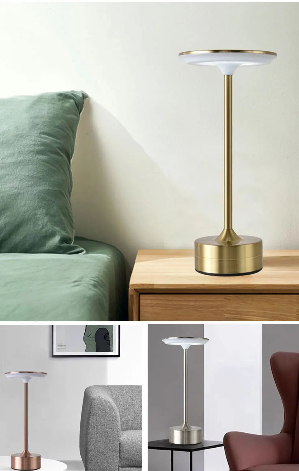 GlowNest – Touch LED Table Lamp for Bedroom & Ambient Spaces