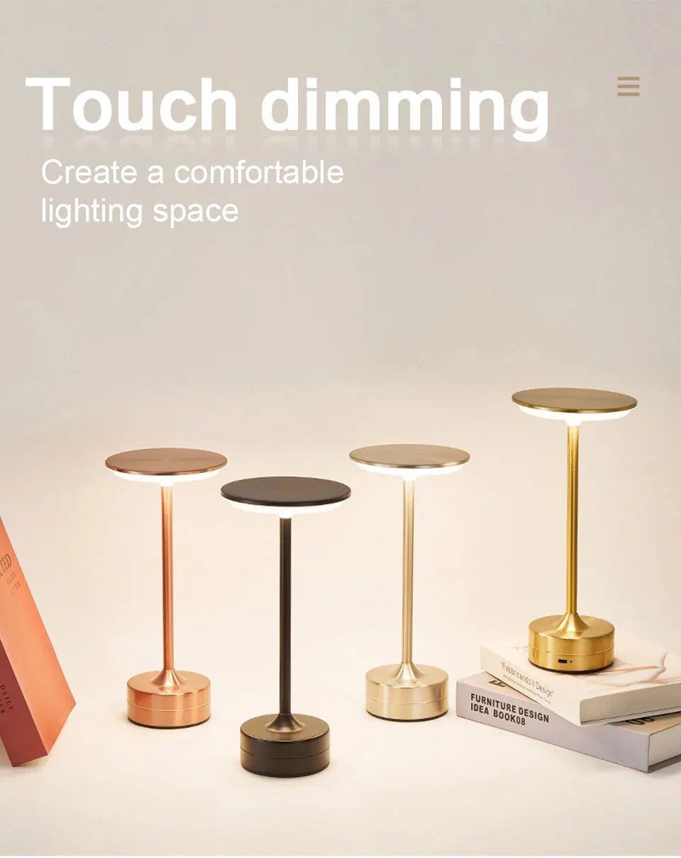 GlowNest – Touch LED Table Lamp for Bedroom & Ambient Spaces