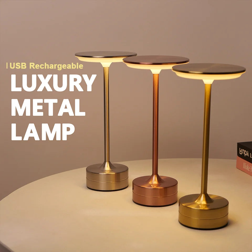 GlowNest – Touch LED Table Lamp for Bedroom & Ambient Spaces