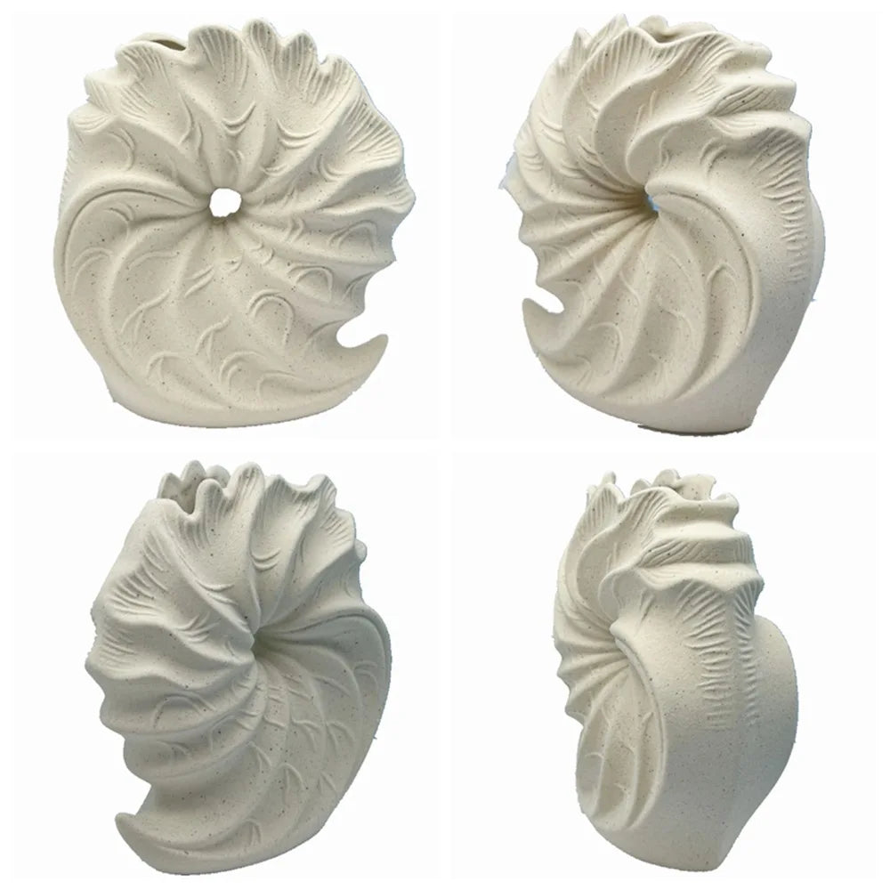 ShellaVase – Neutral Conch Shape Vase for Elegant Interior Decoration