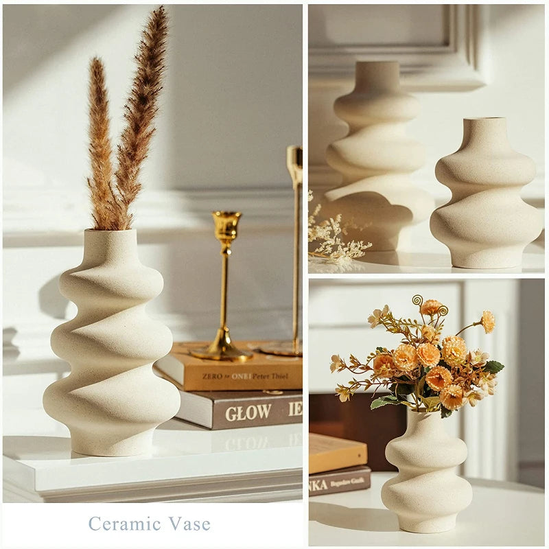 ArcticBloom – Modern Nordic Vase for Dried Flowers & Minimalist Styling