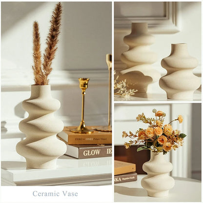ArcticBloom – Modern Nordic Vase for Dried Flowers & Minimalist Styling