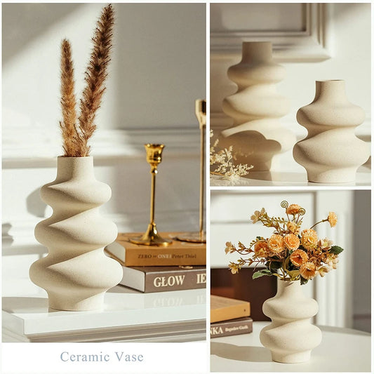 ArcticBloom – Modern Nordic Vase for Dried Flowers & Minimalist Styling